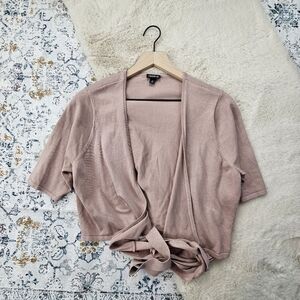 Torrid Cardigan Wrap Front Cropped Sweater 0